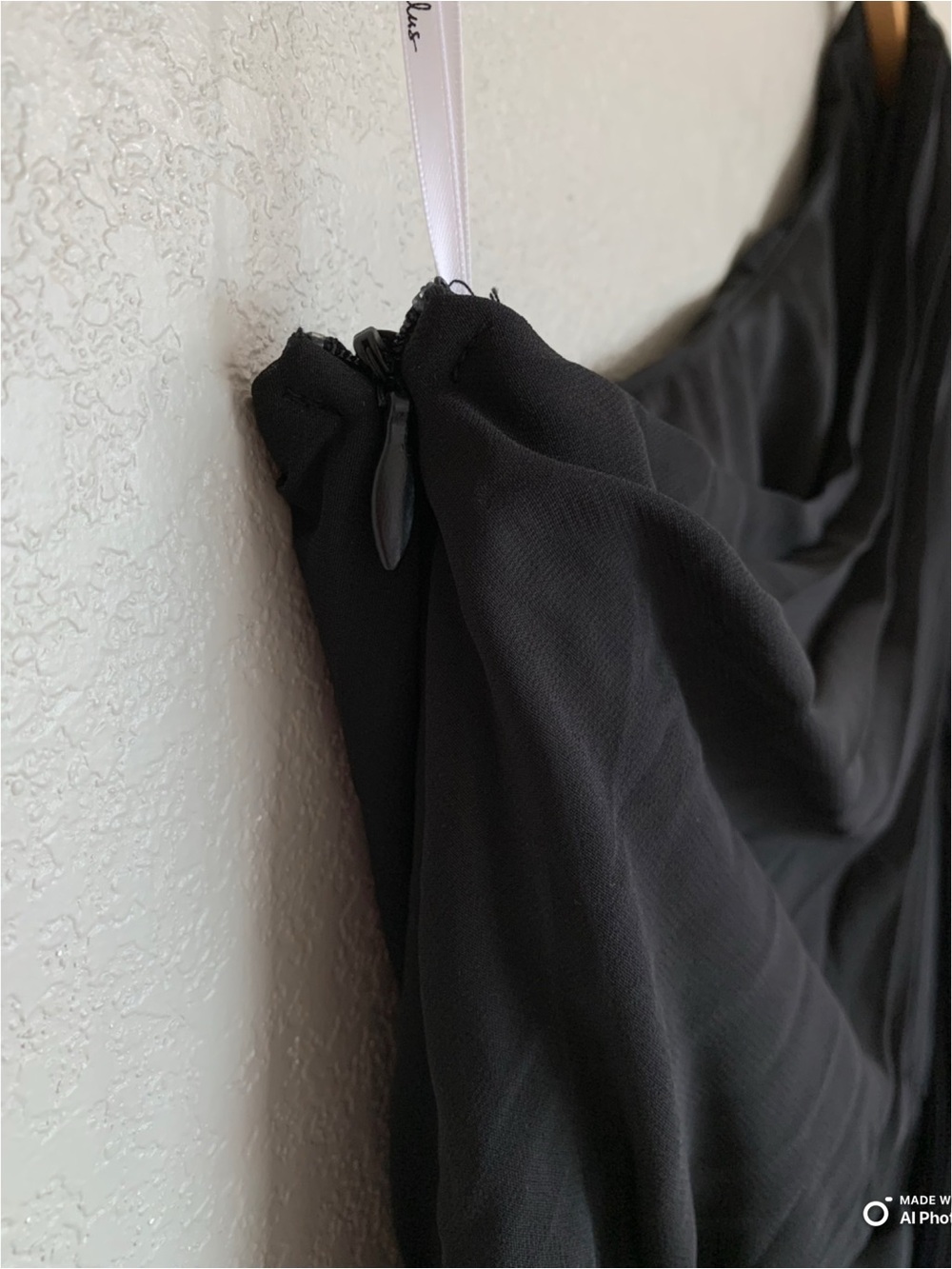 Lulus XL Divine Charm Black Pleated One Shoulder Maxi Dress NWT Formal Evening - Picture 10 of 17